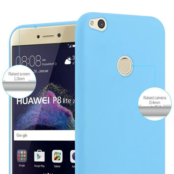 Skyddsfodral för Huawei P8 LITE 2017 / P9 LITE 2017 CANDY BLÅ Stötsäker Silikon Blå