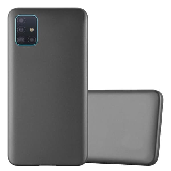 Skyddsfodral för Samsung Galaxy A51 5G Skyddsfodral i MATTS GRÅ METALLISK Design Grå