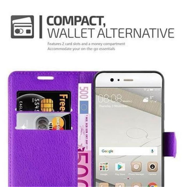 Huawei P10 Fodral i VIOLET ORCHID by Cadorabo Helt skyddsfodral med Flip Flip och praktiskt horisontellt stativ i