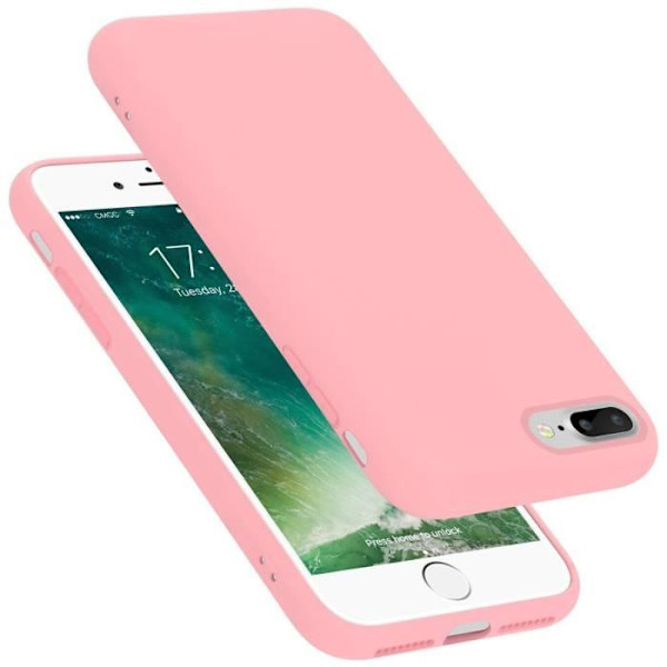 Coque - CADORABO - iPhone 7 PLUS / 7S PLUS / 8 PLUS - Silikon TPU - Stötskydd - Tunn och lätt design Rosa