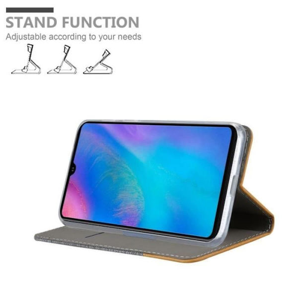 Cadorabo Fodral till Huawei P30 i LJUSGRÅ BRUN