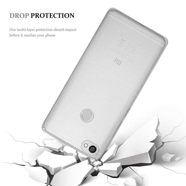 Transparent stötsäker silikonfodral för Xiaomi RedMi NOTE 5A Ros