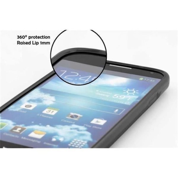 LG G3-fodral i JET BLACK från Cadorabo (Design -S-) Ultratunt mjukt silikon TPU-gelöverdrag med antichock - skyddsöverdrag