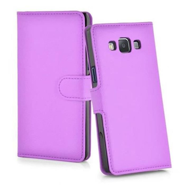 Cadorabo Fodral Samsung Galaxy A7 2015 LILA Fodral Fodral Fullt skydd Magnetiskt stöder Stativkortplats