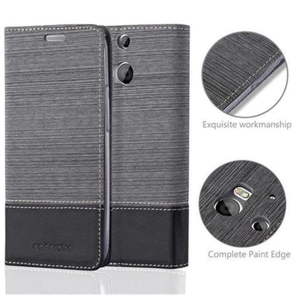 Skyddsfodral för HTC ONE M8 i GRÅSVART Stötskyddande Etui Grå