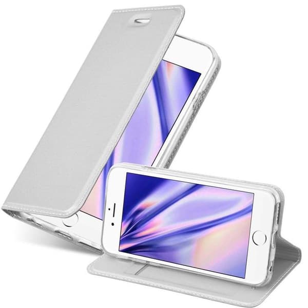 Flip-fodral för iPhone 6 PLUS / 6S PLUS Plånbok i KLASSISK SILVER Stötsäker Grå