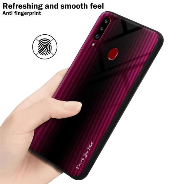 Skyddande stötsäker skal för Samsung Galaxy A20s CRAMIN ROSE Ros