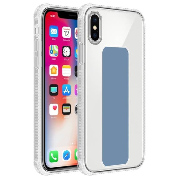 Skal för iPhone X / XS LJUST BLÅ med stöd och ställfunktion Blå