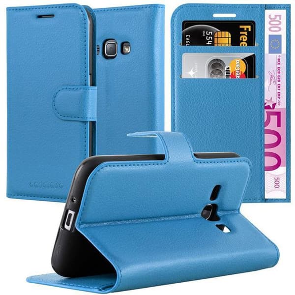 Etui för Samsung Galaxy J1 2015 i PASTELLBLÅ Blå