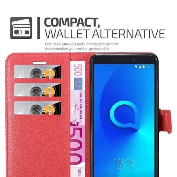 Etui för Alcatel 3C i KIRSCHRÖD Röd