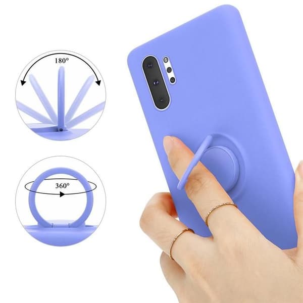 Skal för Samsung Galaxy NOTE 10 PLUS i LIQUID LIGHT PURPLE Stötskydd Violett