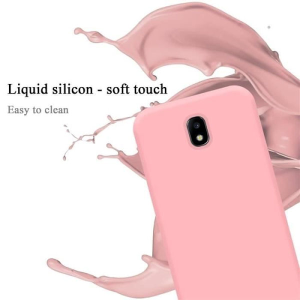 Cadorabo skal för Samsung Galaxy J5 2017 / J5 PRO / J530 - i rosa - Flexibel TPU-silikon Rosa