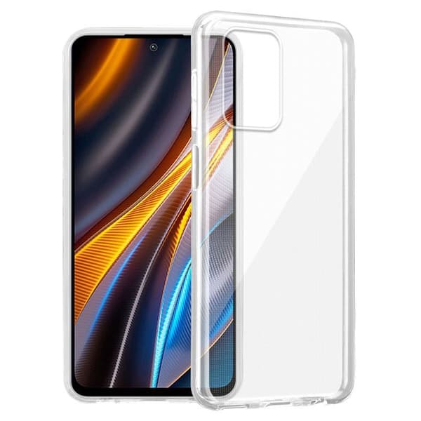 Transparent stötsäker silikonfodral för Xiaomi X4 GT Vit