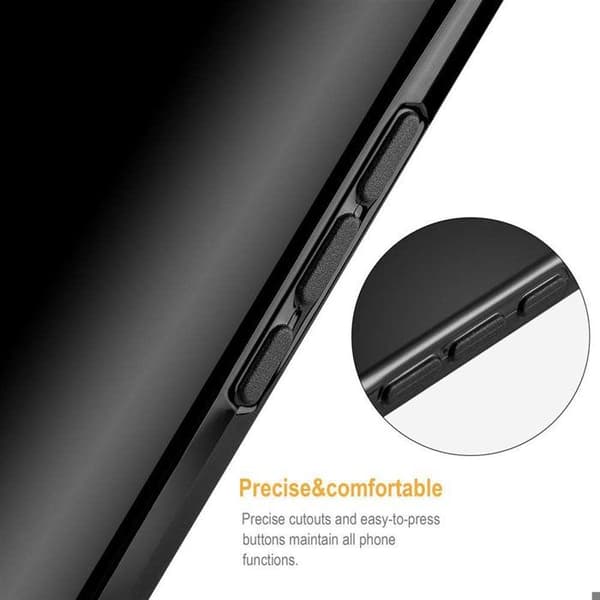 Transparent stötsäker silikonfodral för Honor 20 PRO Svart