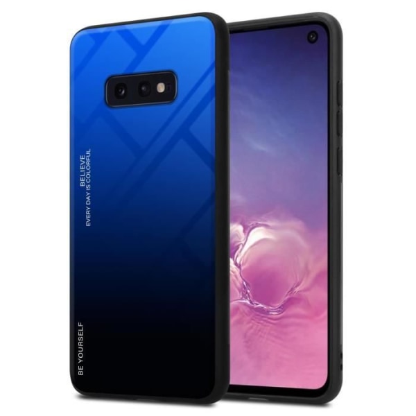 Coque - CADORABO - Samsung Galaxy S10e - Bicolor Skydd - Antisladd - TPU/Silikon MÖRKBLÅ