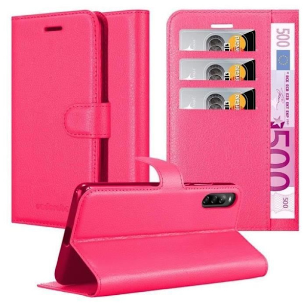 Coque - CADORABO - Sony Xperia L4 - Similicuir - Rosa - Funktion Ställ Rosa