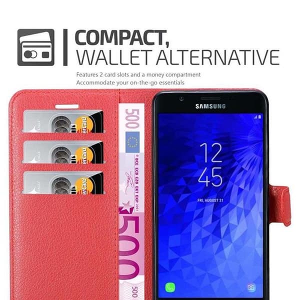 Etui för Samsung Galaxy J7 2018 i KIRSCHRÖD Röd