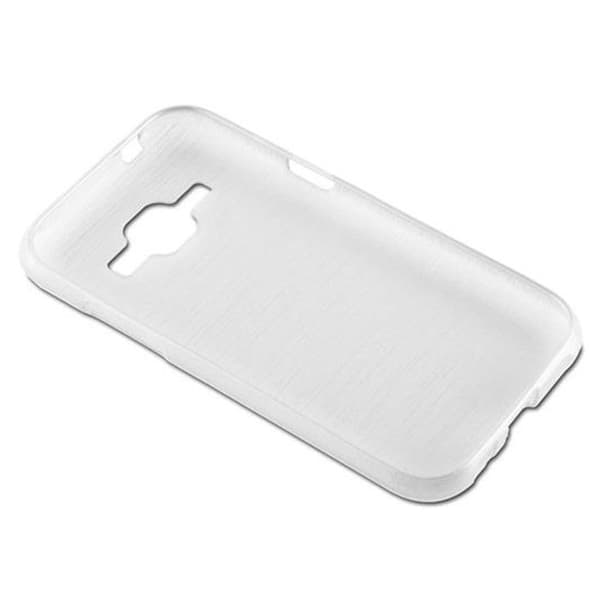 Fodral för Samsung Galaxy J1 2015 i SILVER Skyddsetui PENGAR