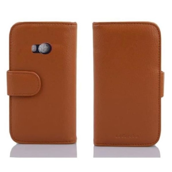 Etui Housse - CADORABO - HTC ONE MINI M8 - Plånbok - Syntetläder - Kognacbrun Cognac - Brun