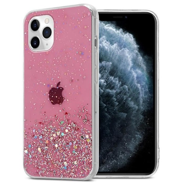 Coque - CADORABO - iPhone 11 - Rosa - Glitter - Skydd i silikon TPU Rosa