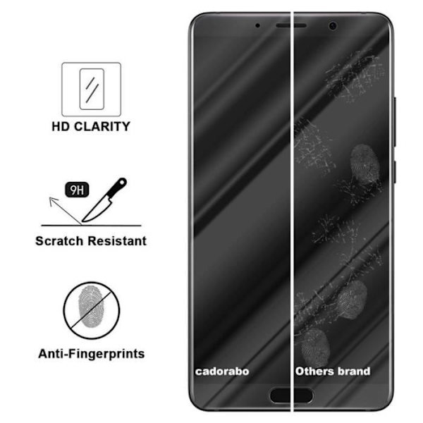 Cadorabo härdat glas Huawei MATE 10 skärmskydd härdat glas skydd för display TRANSPARENT Transparent
