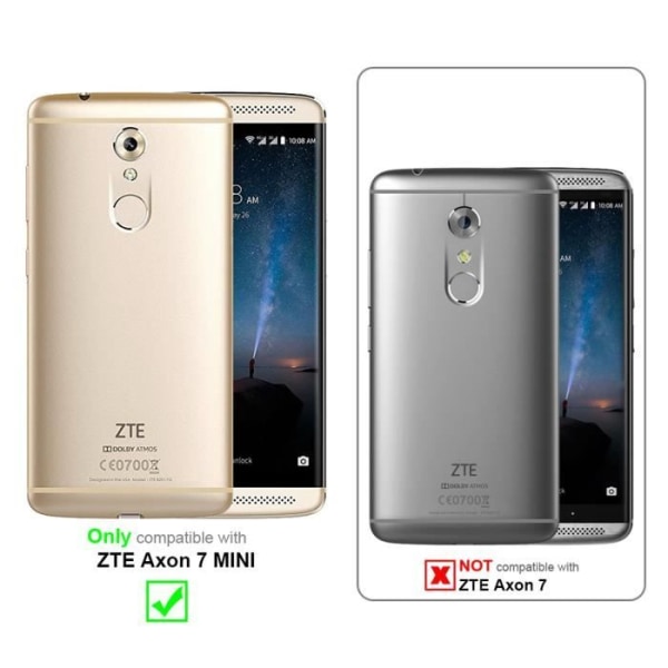 Fodral för ZTE Axon 7 MINI i FROST RED Cadorabo Cover Protection Flexibelt TPU silikonfodral