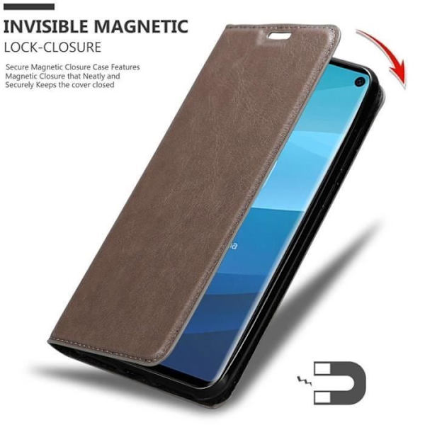 Cadorabo Fodral till Samsung Galaxy S10 i KAFFEBRUNT