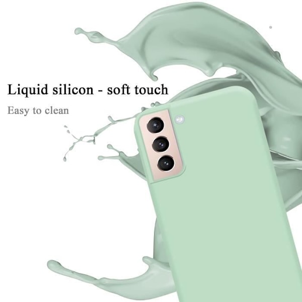 Coque - CADORABO - Samsung Galaxy S21 PLUS - Silikon TPU - LIQUID LIGHT GREEN - Stötsäker skydd VÄTSKA LJUSGRÖN