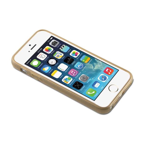 Skal för iPhone 5 / 5S / SE 2016 Guld Stötskydd Gul