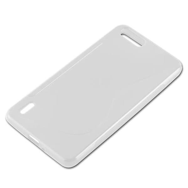 Fodral för Honor 6 PLUS i SEMI TRANSPARENT Etui Housse Case Cover Skydd Vit
