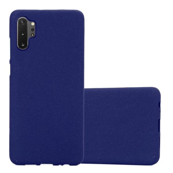 Skyddsskal för Samsung Galaxy NOTE 10 PLUS MÖRKBLA FROST Skydd i silikon TPU Blå