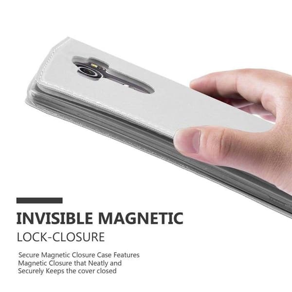 Flip-fodral för LG G4 / G4 PLUS Klassisk Silver Plånbok Stötsäker Grå