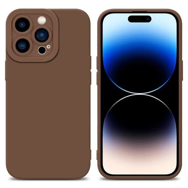 Skyddsfodral för iPhone 14 PRO i FLUID BRUN Stötsäker brun