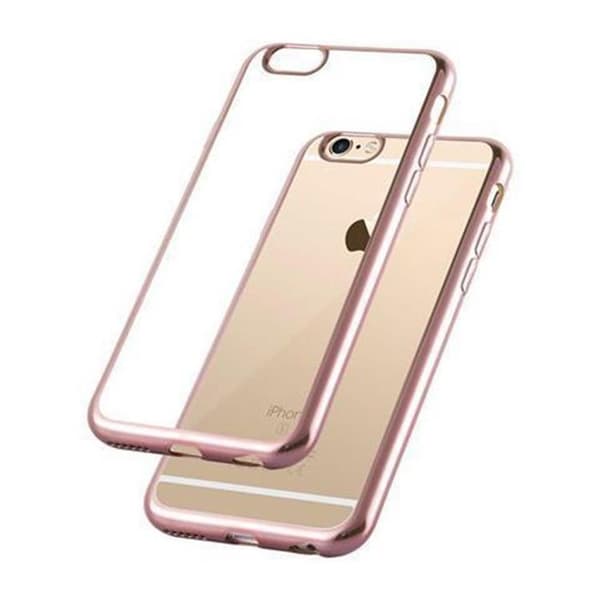 iPhone 6 / 6S CHROME GULDROSA Skydd Chrome Design Ros