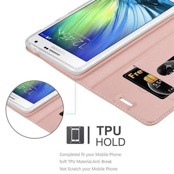 Cadorabo Fodral till Samsung Galaxy A7 2015 i CLASSY ROSÉ GULD
