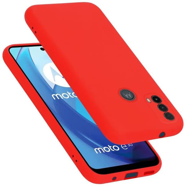 Skyddsskal för Motorola MOTO E20 / E30 / E40 Stötskydd i LIQUID RED Röd