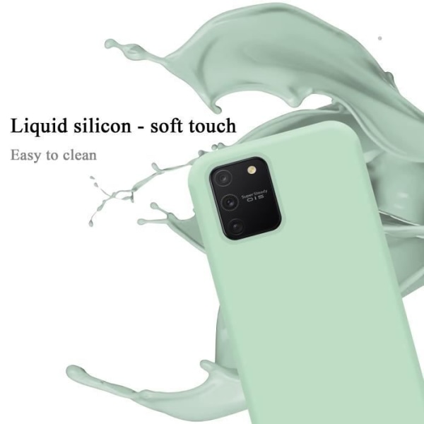 Coque - CADORABO - Samsung Galaxy A91 / S10 LITE / M80s - Silikon TPU - LIQUID LIGHT GREEN - Stötskydd VÄTSKA LJUSGRÖN