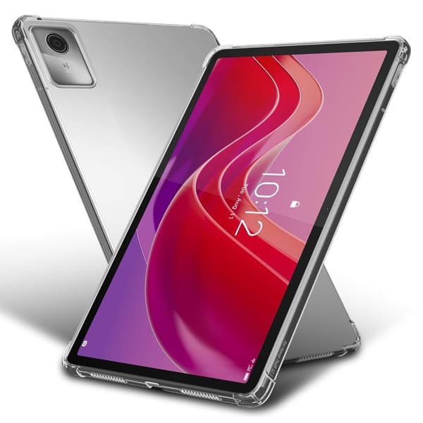Transparent stötsäker silikonfodral för Lenovo Tab M11 Vit