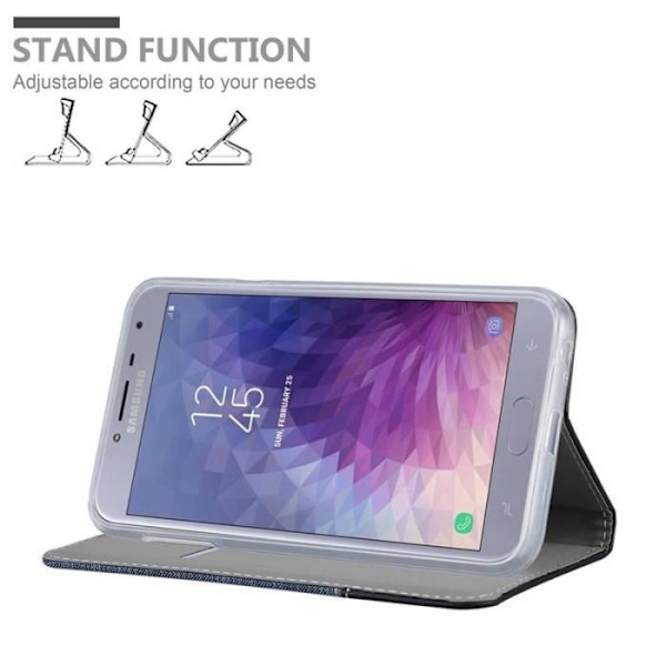 Cadorabo Fodral till Samsung Galaxy J4 2018 i MÖRKBLÅ SVART