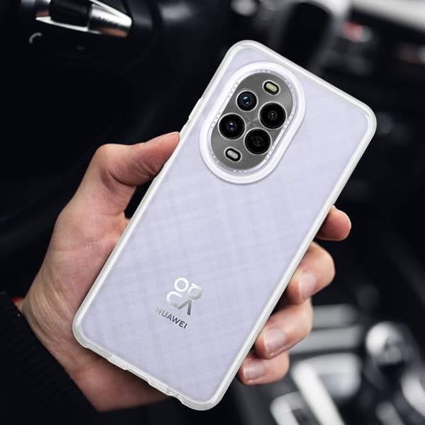Skal för Huawei Nova 13 Pro i transparent stöttålig silikon Vit