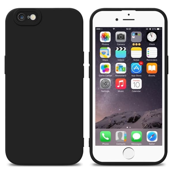Skyddsfodral för iPhone 6 PLUS / 6S PLUS i FLUID SVART Stötsäker skyddsfodral Svart
