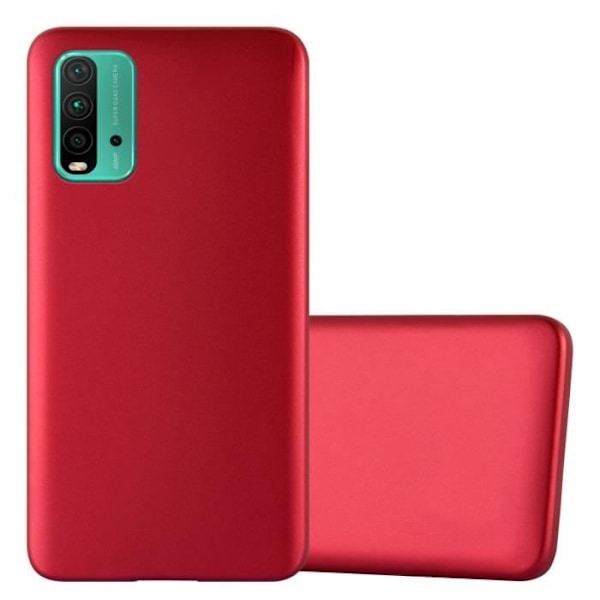 Coque - CADORABO - Xiaomi RedMi 9T / POCO M3 - Skydd Silikon TPU - Matt Design - Färg Röd Röd
