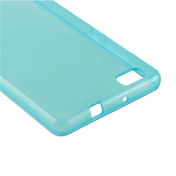 Transparent stötsäker silikonfodral för Huawei P8 LITE 2015 Blå