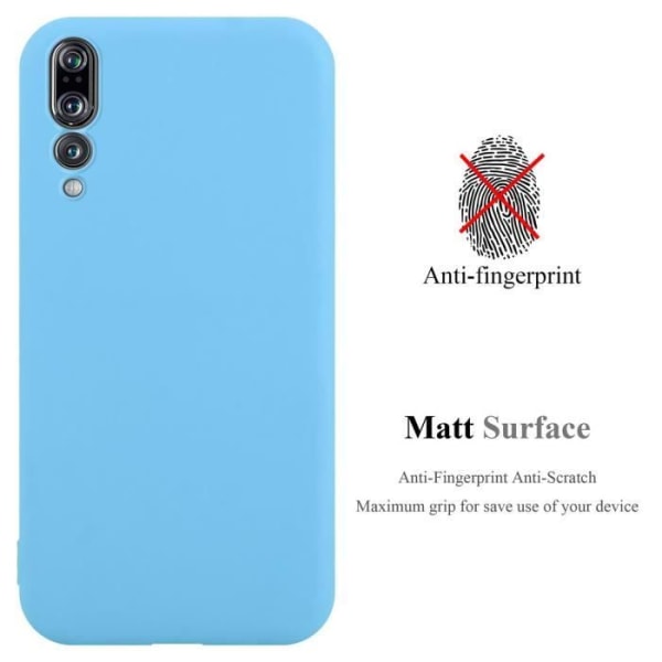 Fodral för Huawei P20 PRO / P20 PLUS i CANDY BLUE Cadorabo Cover Protection Silikon TPU-fodral