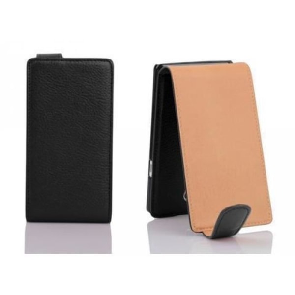 Cadorabo Fodral Samsung Galaxy NOTE 3 DESIGN FLIP Style Fodral Fodral Fodral konstläder Struktur JET SVART