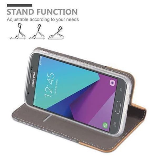 Skyddsfodral för Samsung Galaxy J5 2017 US-version i LJUST GRÅBRUN Stötskyddande fodral Grå