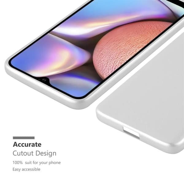 Skyddsfodral för Samsung Galaxy A10s / M01s Skyddsfodral i MATTSILVER Metallic Design Grå