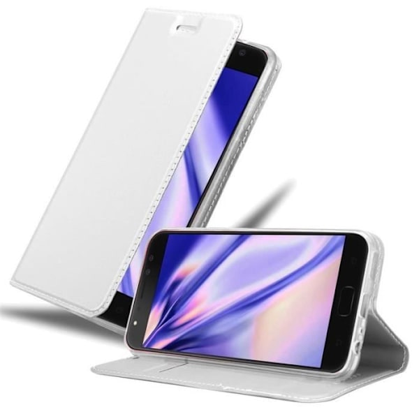 Cadorabo Fodral till Asus ZenFone 4 Selfie PRO i KLASSIGT SILVER