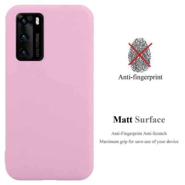 Fodral till Huawei P40 i CANDY BRIGHT PINK Cadorabo Cover Protection Silikon TPU Fodral