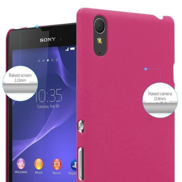 Cadorabo fodral till Sony Xperia T3 - i rosa - Hård skyddsplast